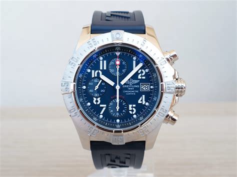 Breitling Avenger Skyland Chronograph Blue Dial .